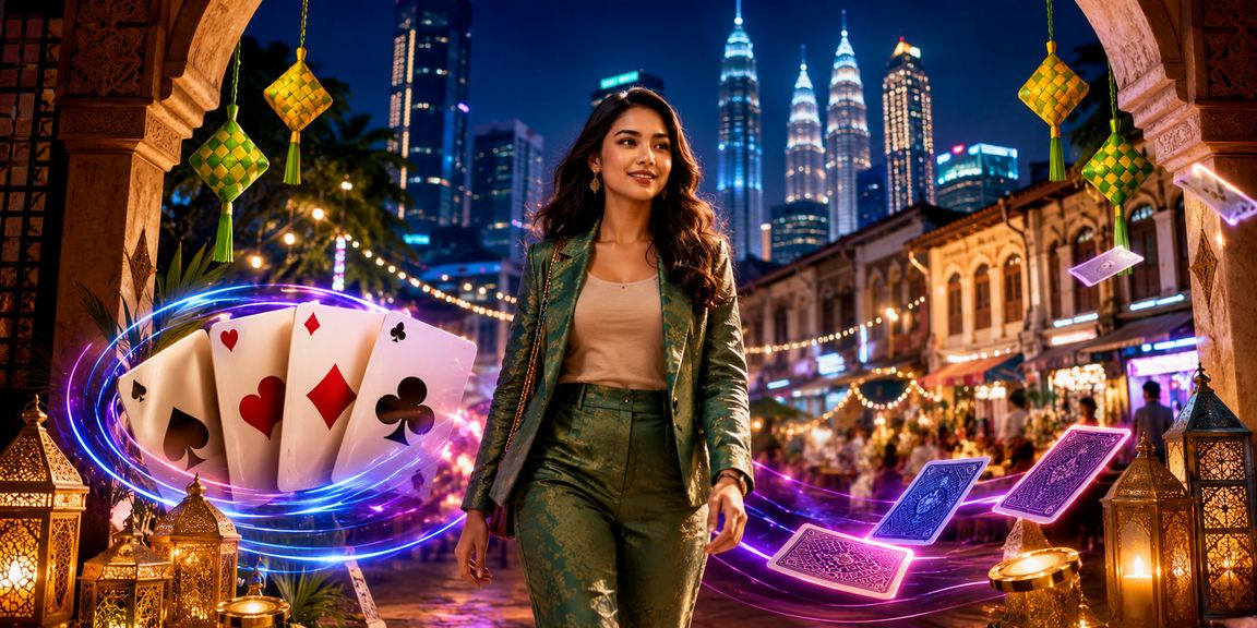 Pemain Malaysia menikmati permainan dalam talian bm69 sempena sambutan Hari Raya di Kuala Lumpur